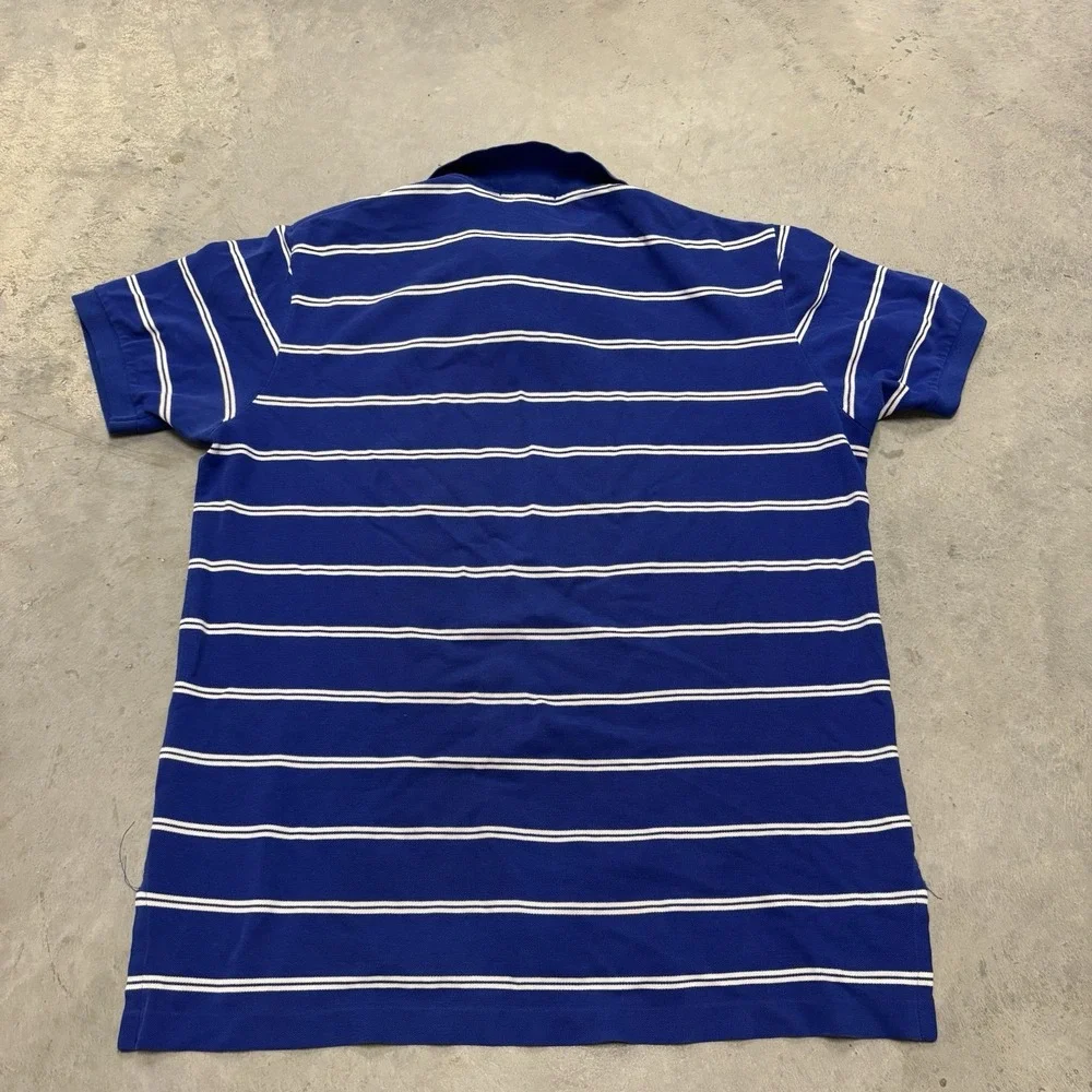 Polo Ralph Lauren Striped Polo Shirt Short‎ Sleeve Mens Size XL Blue White